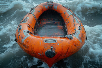 A boat sailing on calm water.