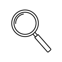 magnifying glass isolated on white