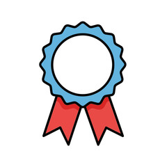 blank award ribbon rosette