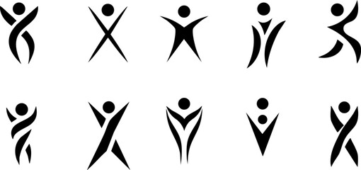vector silhouettes of people