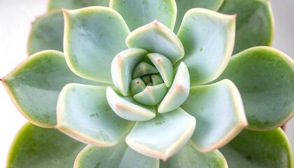 Succulent Plant Close Up Detailed View.