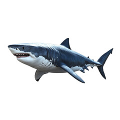 Naklejka premium Great White Shark Underwater