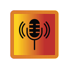Mic icon design template