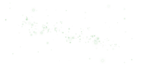 Festive Green Dust Shine with Glow, Star Sparkles and Celebration Effect.