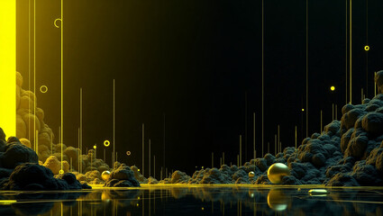 abstract grunge background with colorful lines