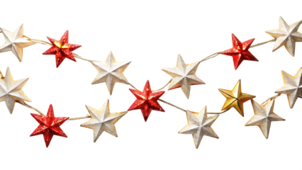 red star on white background