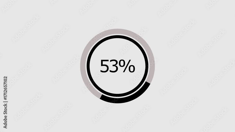 Wall mural circular progress indicator shows 100% completion against a gray background, displaying the percenta