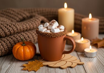 Cozy Autumn Hot Chocolate