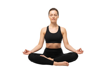 Fototapeta premium young woman practicing yoga