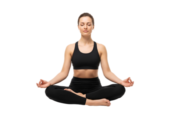 young woman practicing yoga