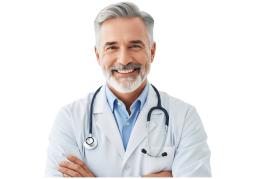 portrait of a smiling doctor