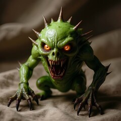 Obraz premium green dragon head