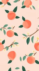 Peach pattern backgrounds plant.