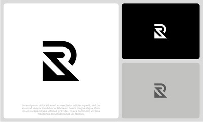 Letter R Logo Template Design Vector Illustration. Initial R Logo.	

