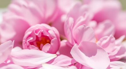 Soft Pink Petals and Blossoms in a Gentle, Dreamy Close-Up.