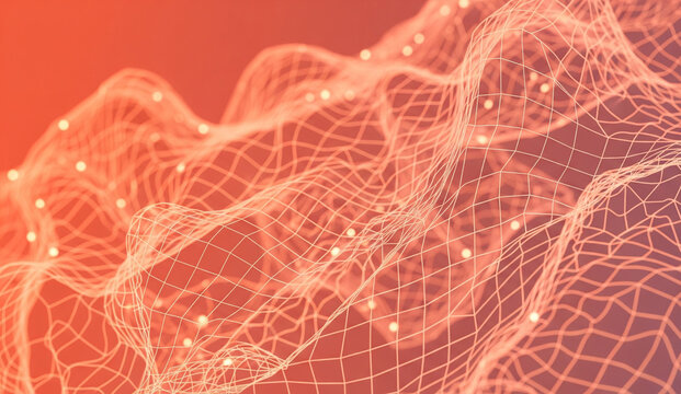 Emergent Coral Mesh Gradient