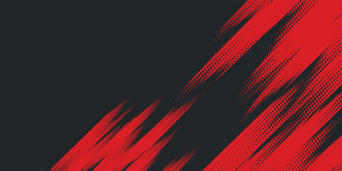 Background, contrast red and black color abstract template for business design. Technology style.