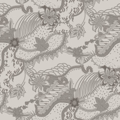 Fototapeta premium Full Frame Shot Of Traditional Patterned Indonesian Batik