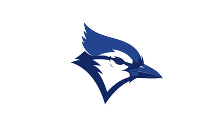 Blue Jay Bird Head Logo Design.