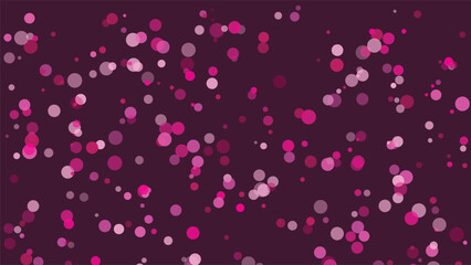 Abstract Circle Composition with Various Shades of Magenta and Purple