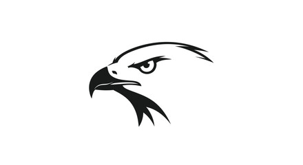Majestic Eagle Head Profile Vector Illustration.