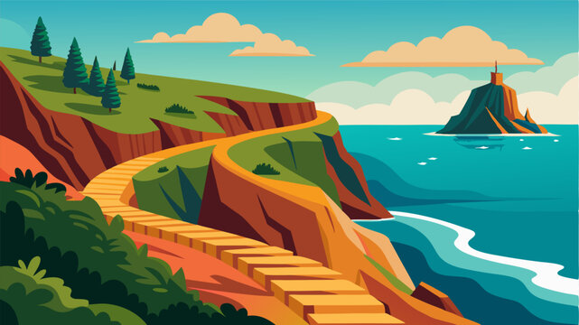 An adventurous coastal trail with challenging terrain and breathtaking views at every turn that rewards hikers with an unforgettable experience and stunning landscapes.