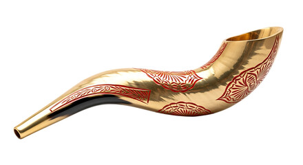 Shofar (horn) on Transparent Background