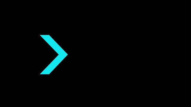 Arrow loop animation direction concept.Colorful arrow icon concept.Arrow direction sign animation.