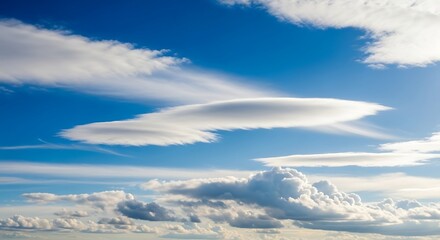 Stunning Cloud Formations in a Vivid Blue Sky.
