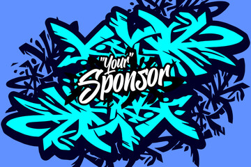 A series of energetic and vibrant background designs - Lightning, thunder, storm, cyan, blue, stickers, stickers, sports themes