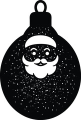 santa claus with christmas tree