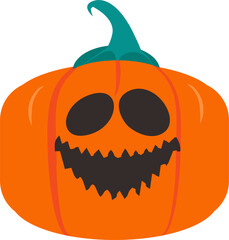 halloween pumpkin isolated on white background