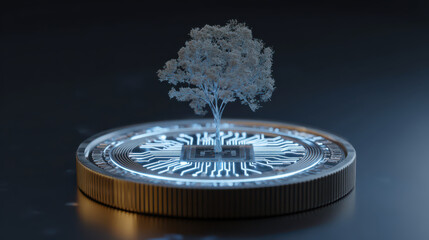 Digital coin circuit tree growth technology