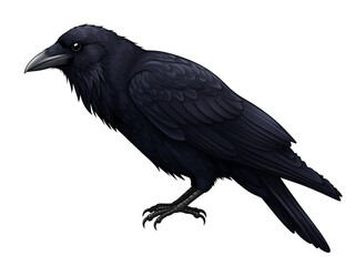 Fototapeta premium Halloween seasonal objects mysterious black raven in nature spooky environment artistic viewpoint