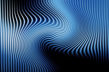 Twisting blue lines forming a vortex pattern against a dark background, representing abstract energy and dynamic motion
