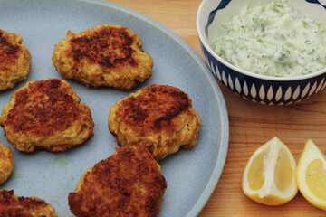 Tzatziki Sauce with Homemade Chicken Kofta
