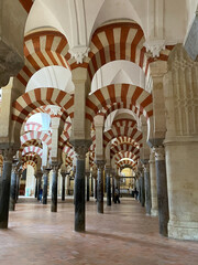 Double Arches and Columns of the Mezquita-Catedral de C&oacute;rdoba