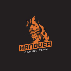fire logo design for game