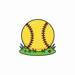 Flat vector ball in child book style, playful and colorful design. Ideal for kids’ stories, learning materials, preschool education, nursery decor, cartoon projects, and creative digital art