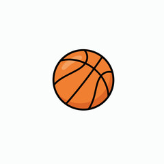 Flat vector ball in child book style, playful and colorful design. Ideal for kids’ stories, learning materials, preschool education, nursery decor, cartoon projects, and creative digital art