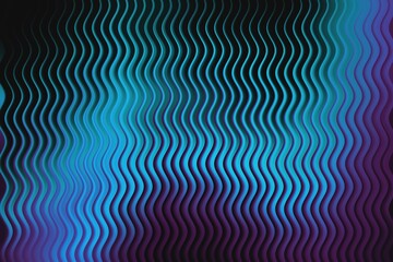 Abstract wavy vertical lines in vibrant blue and purple gradient, creating a mesmerizing, futuristic, and fluid background effect