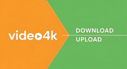 Video 4K Download Upload Service Concept.
