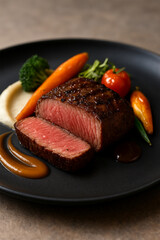 Fancy Halal Plated Steak – Michelin-Style Presentation