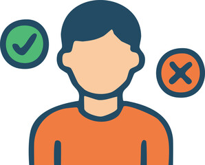 International Day of Democracy vector flat design illustration. voter vector flat design illustration