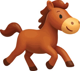 Cartoon 3D Horse Running