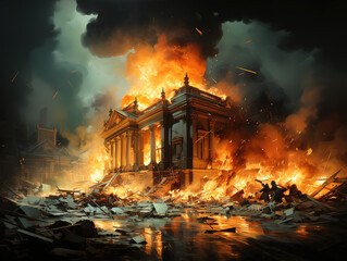 Bank on Fire Capturing the Impact of Financial Meltdown and Economic Recession