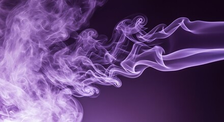 Obraz premium Purple Smoke Abstract Swirls Background.