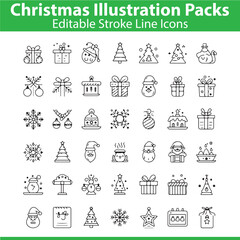 Christmas Illustration Pack &ndash; Holiday Characters, Festive Decorations, Winter Elements, Gifts, and Celebration Vector Set