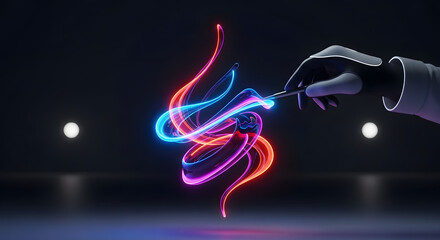 Sculpting a Fluid Light Sculpture