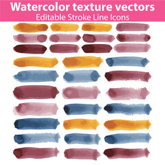 Watercolor Texture Vectors &ndash; Abstract Paint, Brush Strokes, Artistic Backgrounds, and Creative Design Elements